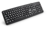 Teclado Ingles Esperanza Ek129 Florida Usb 104 Teclas Grandes Letras