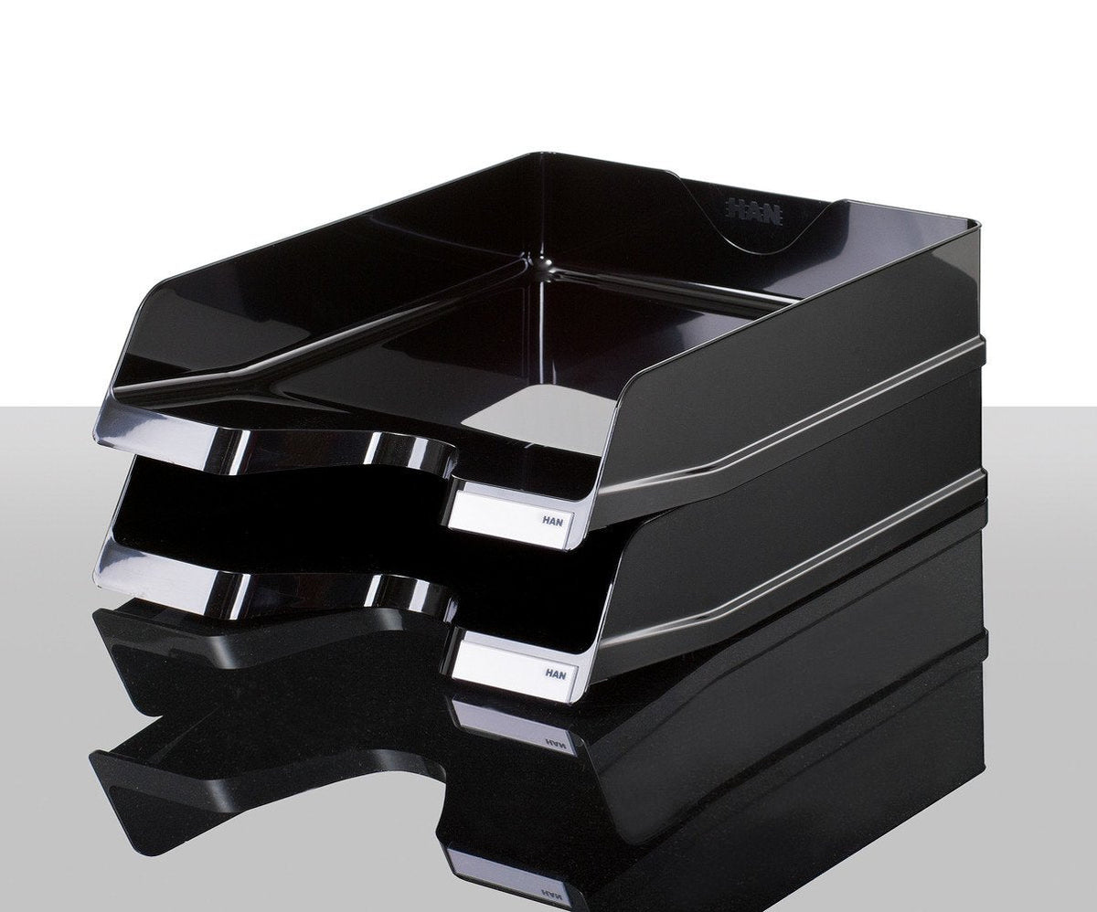Han Briefablage Viva, Din A4 C4, Mapelbar, Negro