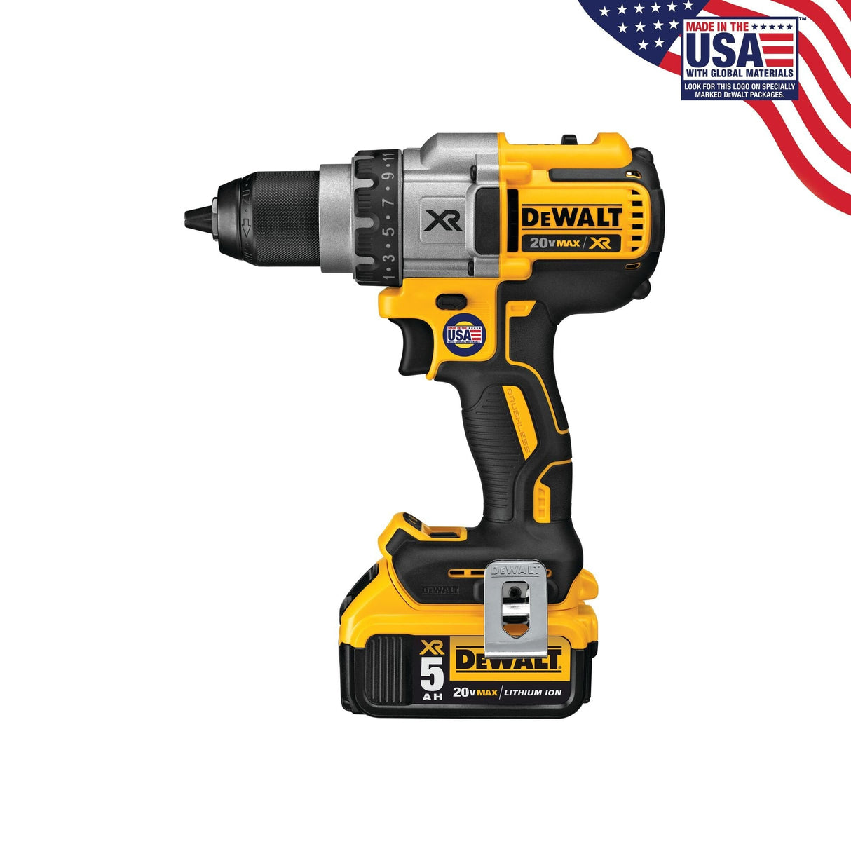Dewalt Taladro / Atornillador Li-Ion Baterias + Cargador 18v 5ah Dcd991p2-Qw