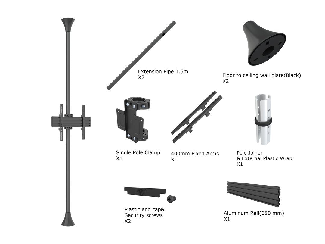 M Floor To Ceiling Mount Pro  Mbfc1u