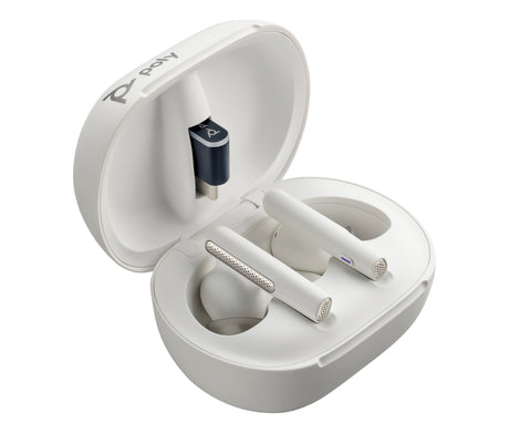 EAN 0197497838626 - HP Poly Voyager Free 60/60+ Microsoft Teams Certified White Earbuds (2 Pieces) imagen 1