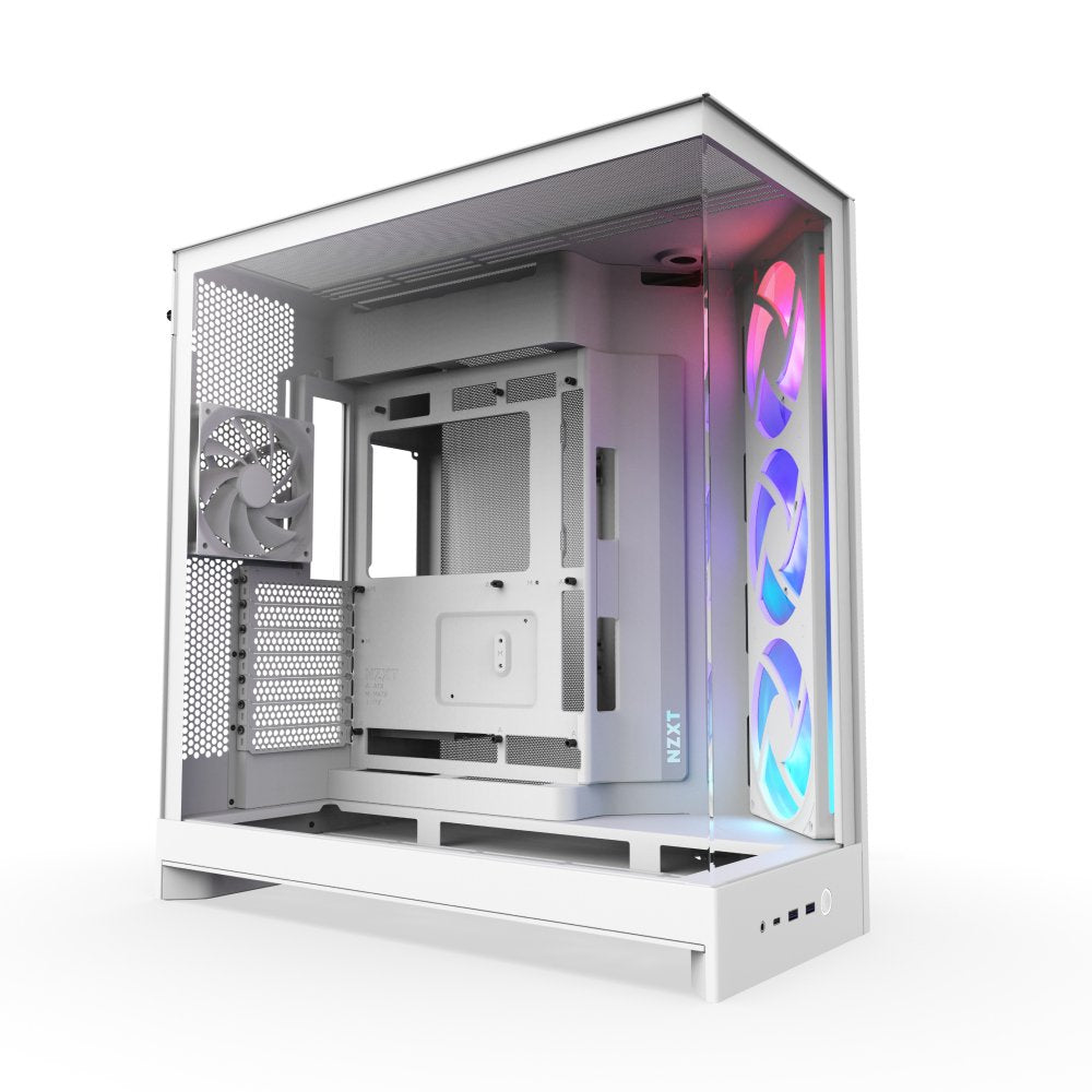 Nzxt H9 Flow Rgb (2025) All White Miditower Cm-H92fw-R1 Retail