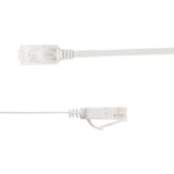 Flat U/Utp Cat6a White 0.2m Awg 34/7, Pvc, 1x4mm Utp-Fl6a-00020-Wh