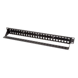 Patchpannel Keystone 1u. 48 Ports. Unshielded. Negro Logilink