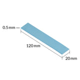 Arctic Thermal Pad Tp-3  120x20mm, T:0.5mm, Pack De 4pcs
