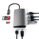 Satechi Multi-Port Adapter V2 Dock St. Usb 3.2 Gen 1 (3.1 Gen 1) Type-C Gris