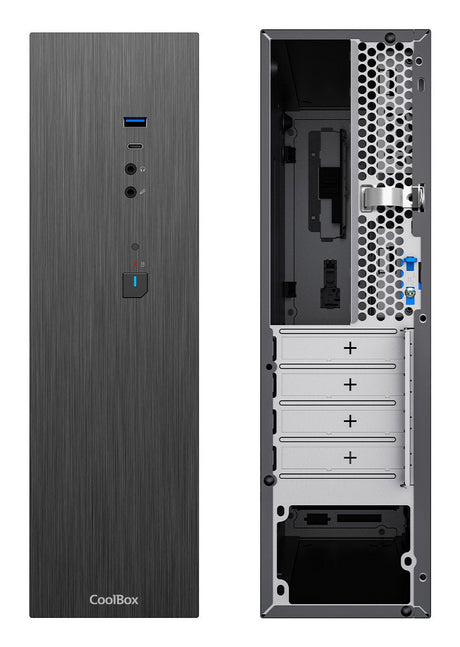 EAN 8436624420641 - CoolBox PC micro ATX T370 Slim Perfil bajo (Slimline) Negro 500 W imagen 3