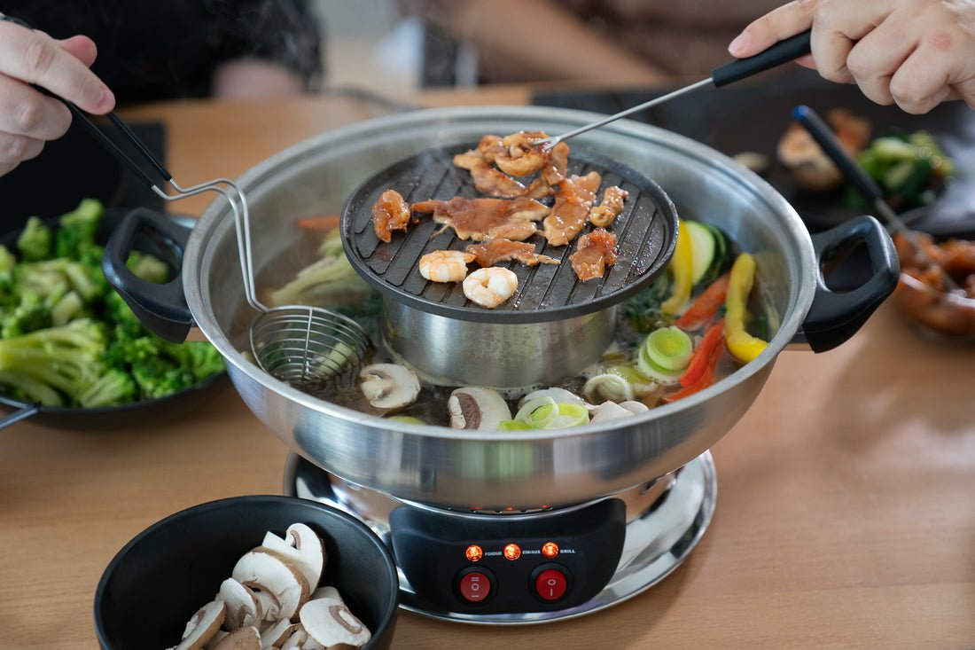 Unold Asia-Fondue, Acero Inoxidable, 1350 W, Ac 230v@50hz
