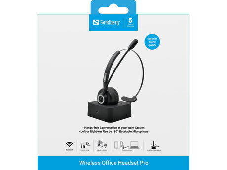 EAN 5705730126062 - Sandberg 126-06 auricular y casco Auriculares Inalámbrico Diadema Oficina/Centro de llamadas Negro imagen 2