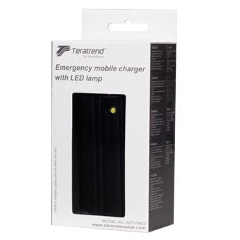 Silverstone Pb03b Negra. Cargador Y Linterna