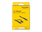 Delock Cable Usb 2 In 1 Usb Tipo-C A Usb Tipo-C