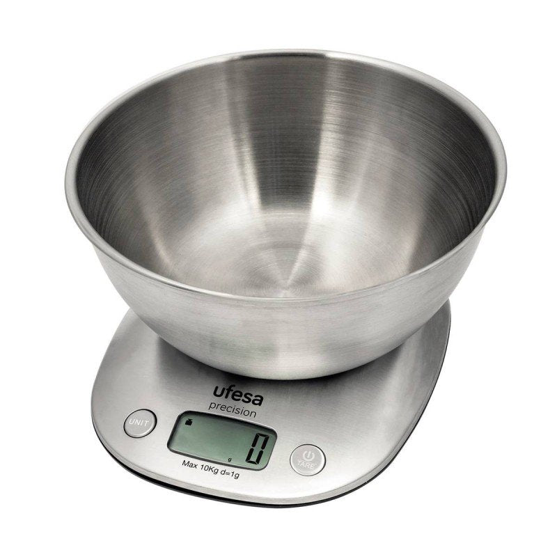 Ufesa Bc1700 Báscula De Cocina Acero Inoxidable Encimera Báscula Electrónica De Cocina