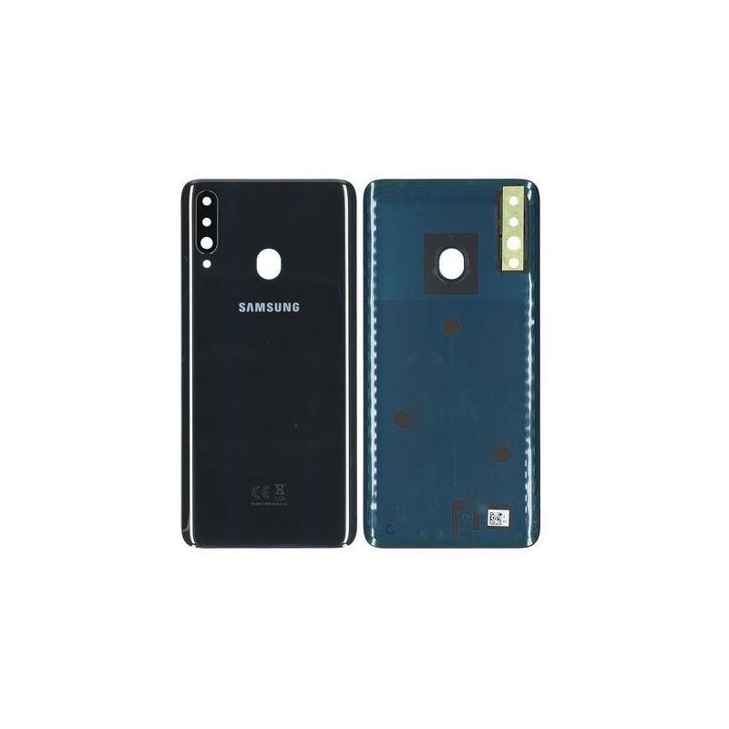 A207 A20s  Back Cover Black