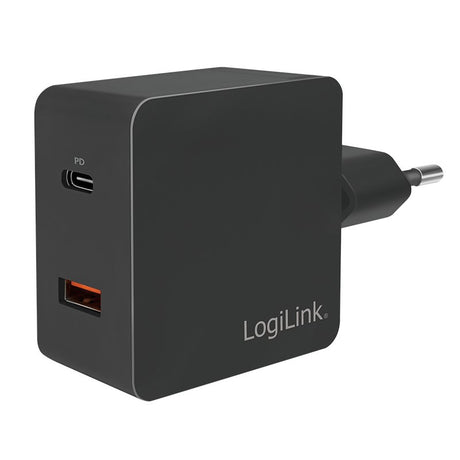EAN 4052792057089 - LogiLink PA0220 cargador de dispositivo móvil Universal Negro Corriente alterna Carga rápida Interior imagen 1