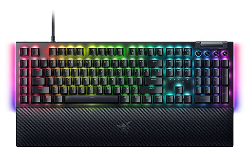 Teclado Con Cable Gamer Mecánico (Razer Green) Razer Blackwidow V4 Rgb (Negro)