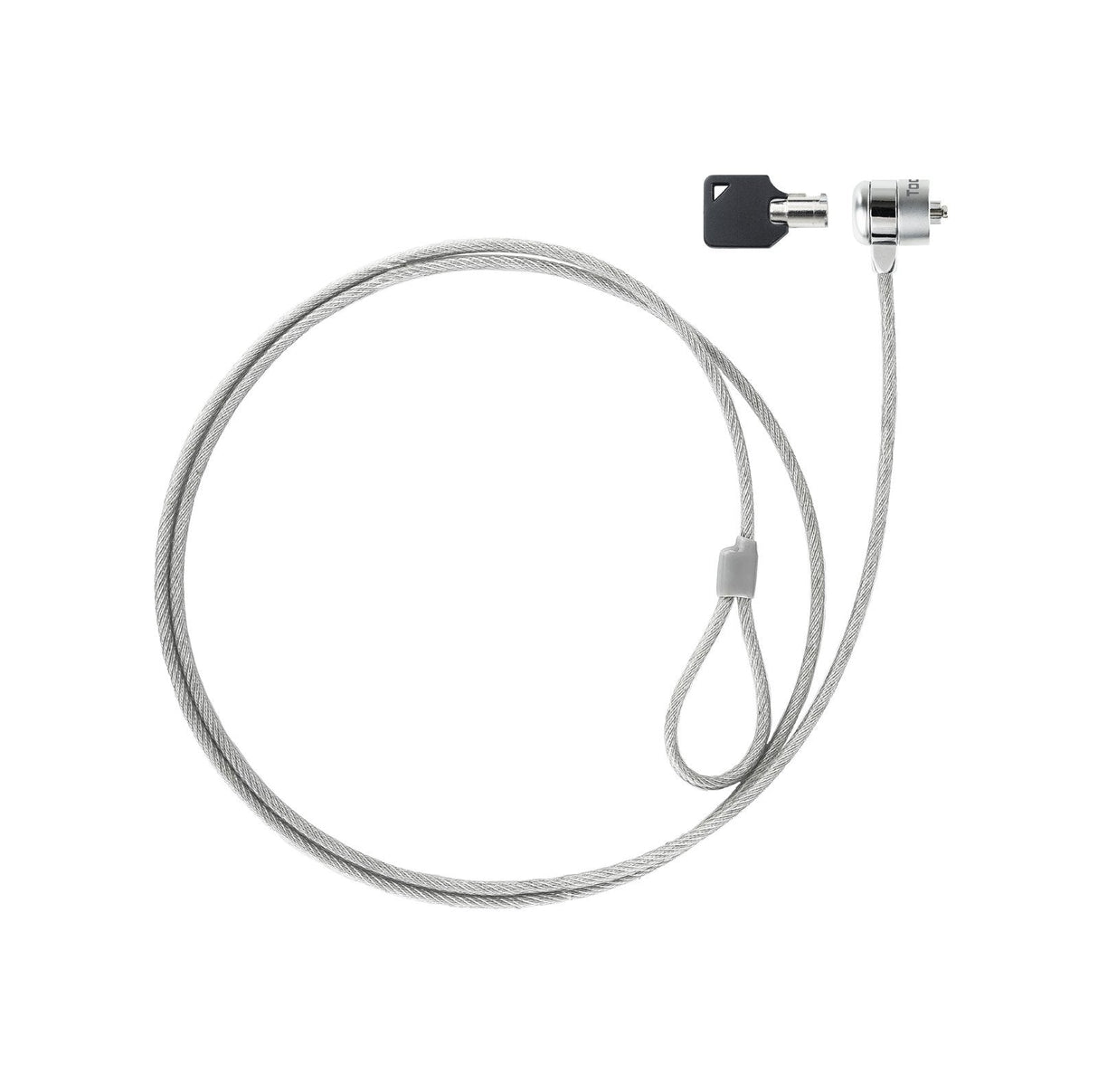 Tooq Cable De Seguridad Universal Con Llave Para Portatiles - Acero 4.5mm - Longitud 1.50m