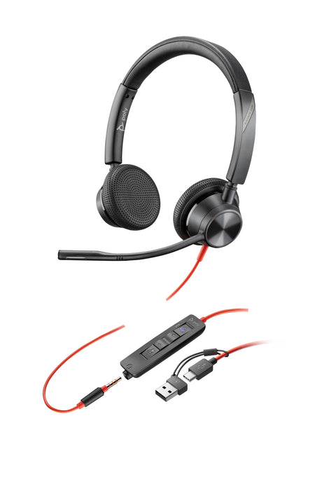EAN 0197498429168 - Poly Blackwire 3325 Stereo Microsoft Teams Certified USB-C Headset +3.5mm Plug +USB-C/A Adapter Alámbrico imagen 5