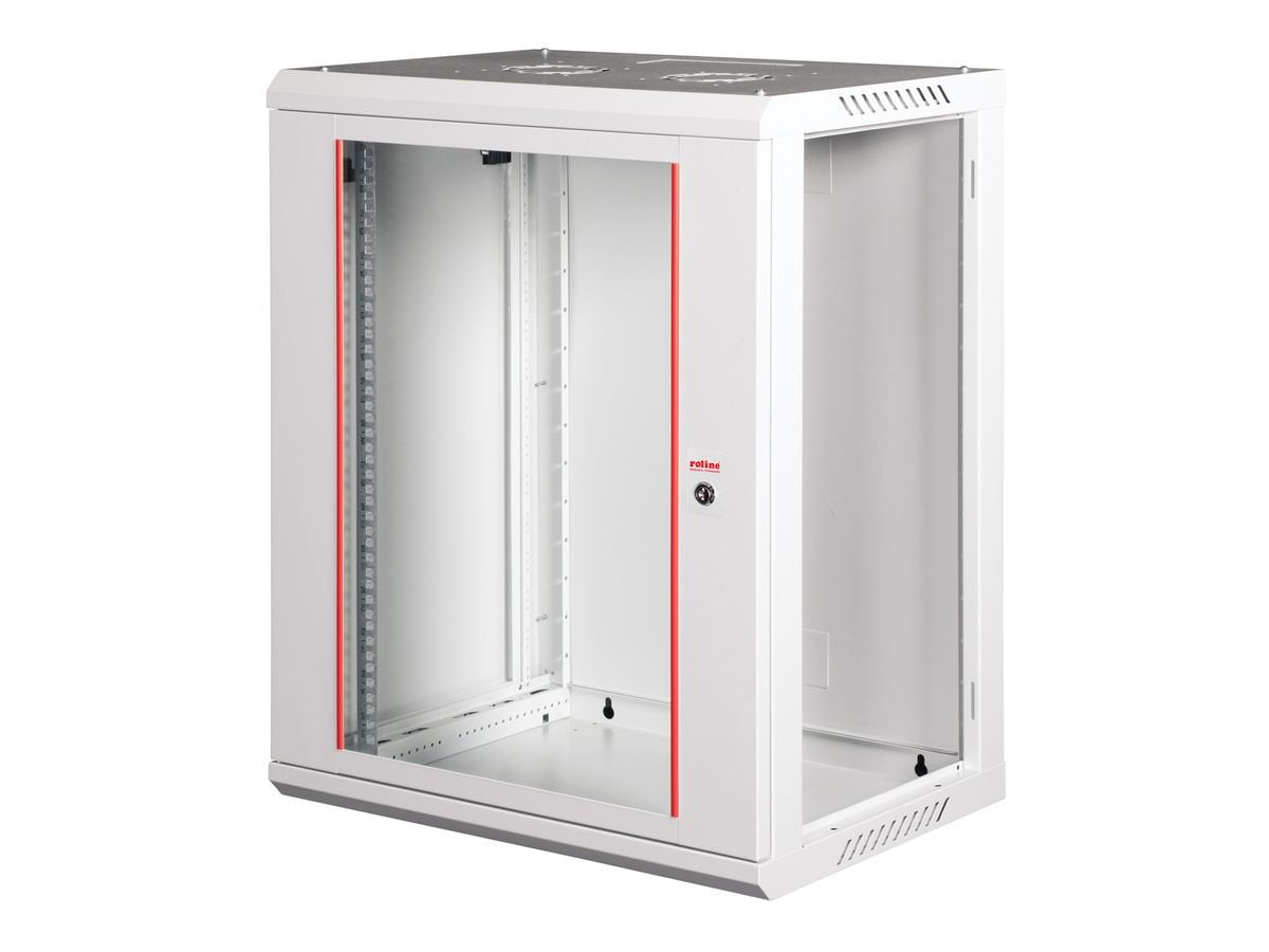 Roline 19-Zoll Wandgehuse Basic Plus 18he, 600x450 Bxt Grau