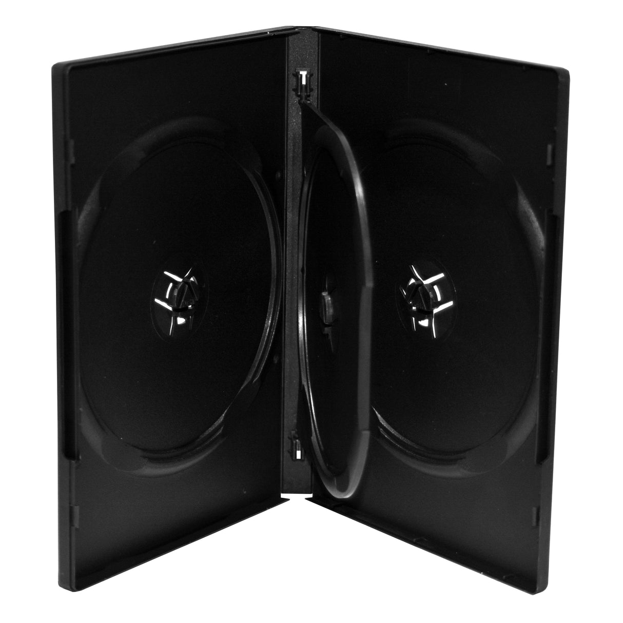 Mediarange Box35-3 Funda Para Discos Ópticos Funda De Dvd 3 Discos Negro 5 Uds