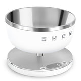 Smeg Ksc01whmww Báscula De Cocina Acero Inoxidable, Blanco Encimera Alrededor Báscula Electrónica De Cocina
