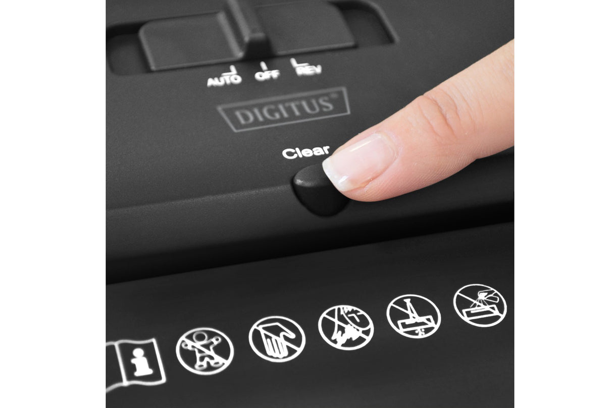EAN 4016032459811 - Digitus DA-81606 triturador de papel Corte cruzado 74 dB 22 cm Negro imagen 4