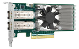 Qnap Qxg-25g2sf-Bcm Adaptador De Red Pcie 4.0 X8 Perfil Bajo 25 Gigabit Sfp28 X 2 Para P/N: Cab-Dac15m-Sfp28 Cab-Dac15m-Sfpp Trx-10gitsfpp-Sr Trx-25gsfp28-Sr