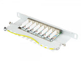 Good Connections Patchpanel 10"Cat. 6a 8-P. 0,5he Lichtgr.