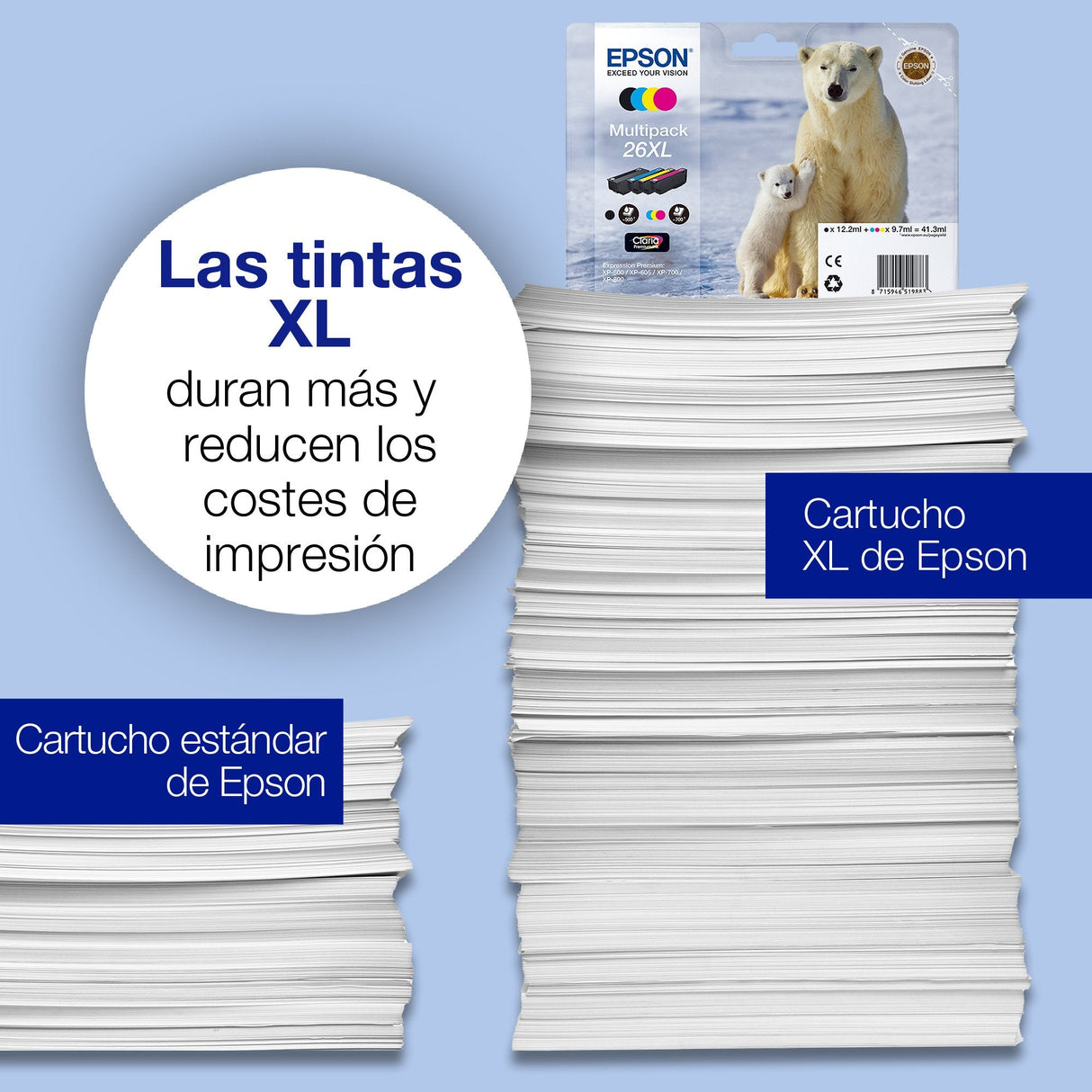 Epson 26 Cartucho Tinta Photo Negro Capacidad Standard 4.7ml 200 Photos 1-Pack Rf-Am Blister