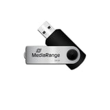 Pendrive Mediarange Mr913 128 Gb Usb Tipo A 2.0 Negro, Plata