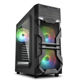 Caja Pc Sharkoon Vg7-W Rgb Midi Tower Negro Atx,Micro Atx,Mini-Atx, Multi