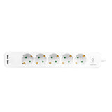 EAN 4052792057812 - LogiLink LPS249U base múltiple 1,5 m 5 salidas AC Interior Blanco imagen 2
