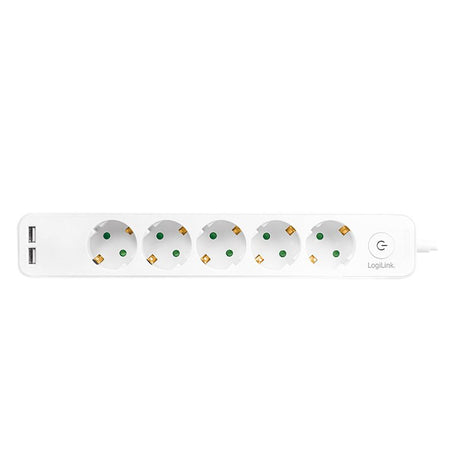 EAN 4052792057812 - LogiLink LPS249U base múltiple 1,5 m 5 salidas AC Interior Blanco imagen 2