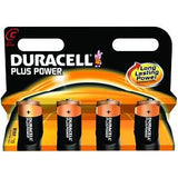 Pilas Duracell Alcalinas  Plus Extra Life Mn1400/Lr14 Baby C (4-Pack)