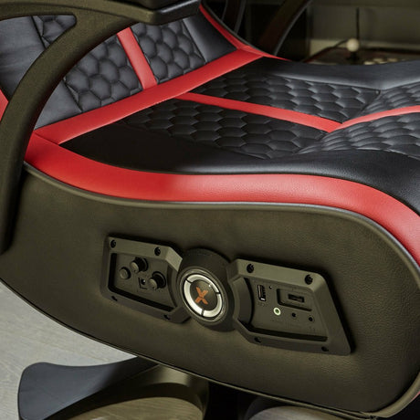 EAN 0094338200140 - X Rocker 2020014 silla para videojuegos Silla gaming Asiento acolchado Negro, Rojo imagen 4