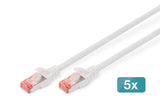 EAN 4016032442394 - Digitus DK-1644-100-WH-5 cable de red Blanco 10 m Cat6 S/FTP (S-STP) imagen 1