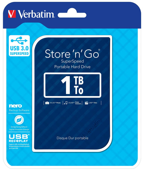 EAN 0023942532002 - Verbatim Store 'n' Go disco duro externo 5400 RPM 2.5" Micro-USB B 3.2 Gen 1 (3.1 Gen 1) imagen 4