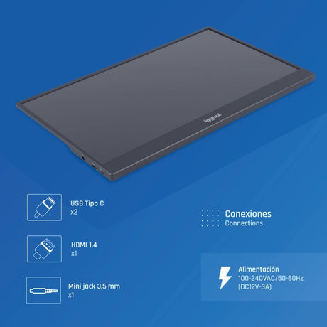 EAN 8435364319987 - iggual MPL156 pantalla para PC 39,6 cm (15.6") 1920 x 1080 Pixeles Full HD LED Negro imagen 7