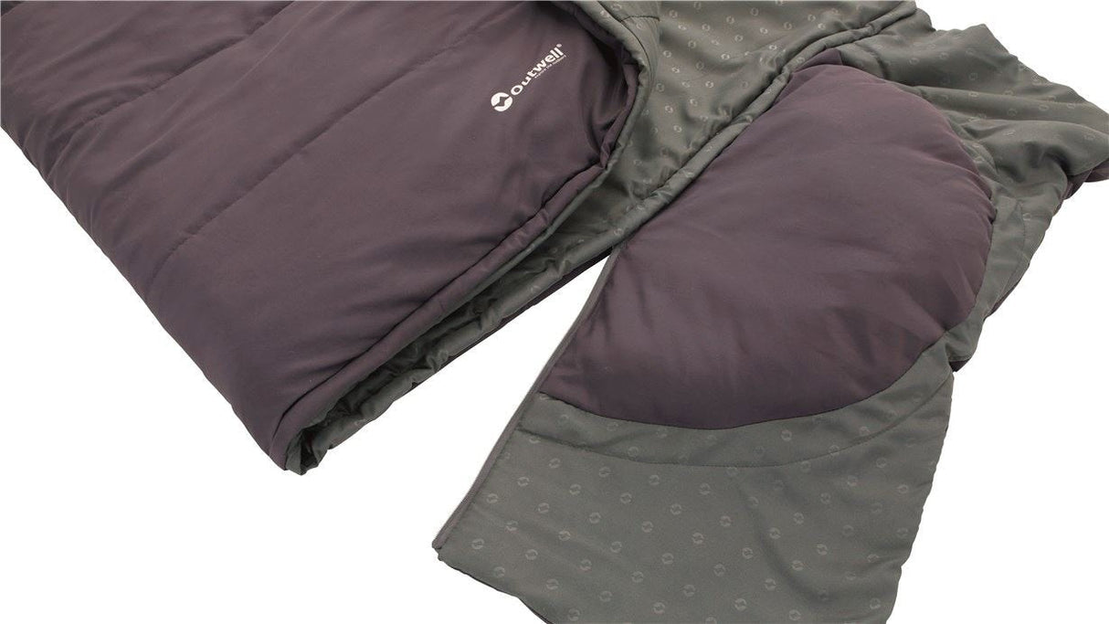 Outwell Contour Saco De Dormir Rectangular Poliéster Púrpura