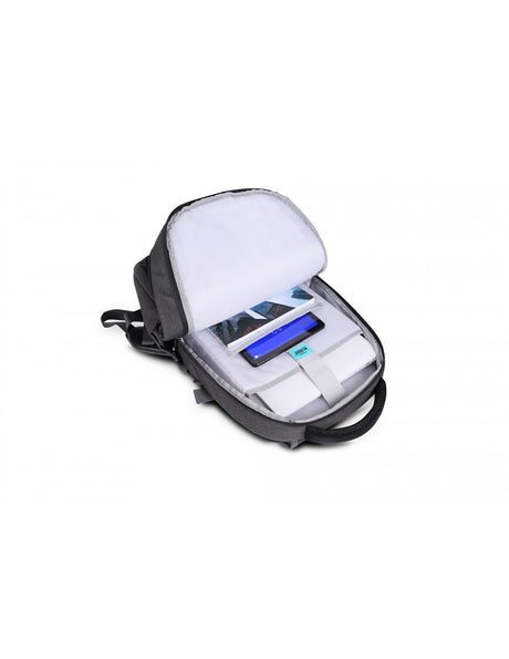 EAN 3760170883717 - Urban Factory HTE14UF mochila Mochila de viaje Negro, Gris Poliéster, Tereftalato de polietileno reciclad imagen 7