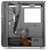 Caja Pc Nox Torre Atx Hummer Nova Argb 2xven 200mm Argb/Control Led/Lateralcristaltemplad Nxhummernova