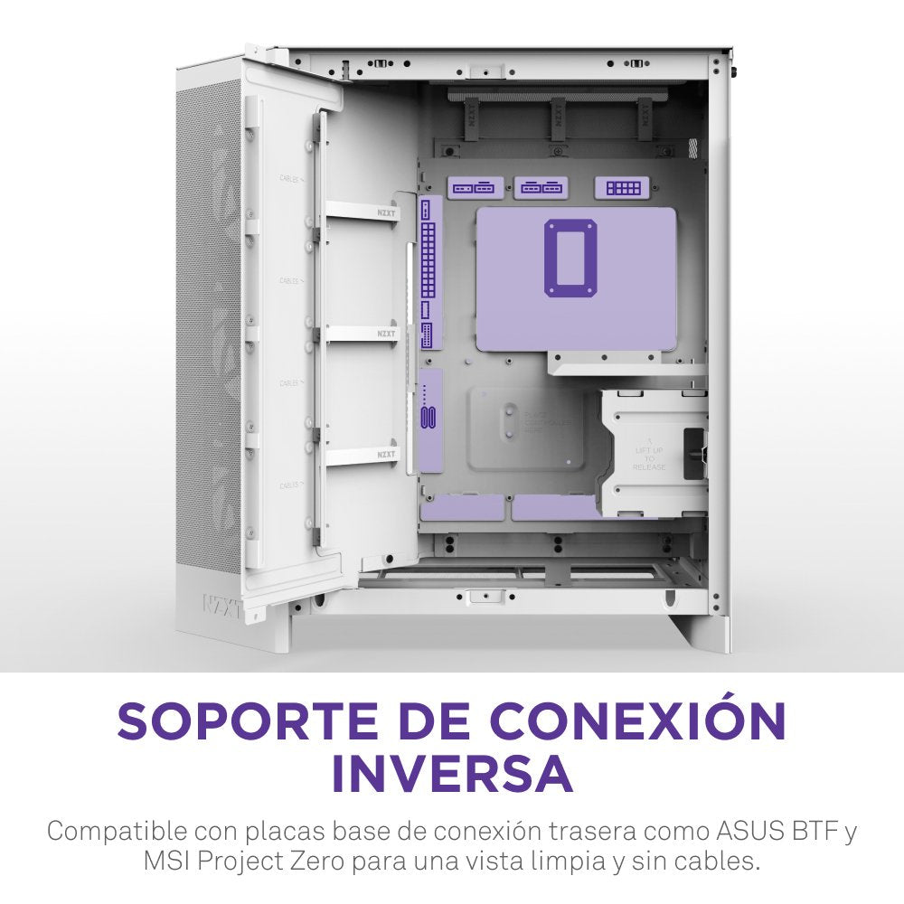 EAN 5056547207650 - NZXT H9 Flow RGB Midi Tower Blanco imagen 8