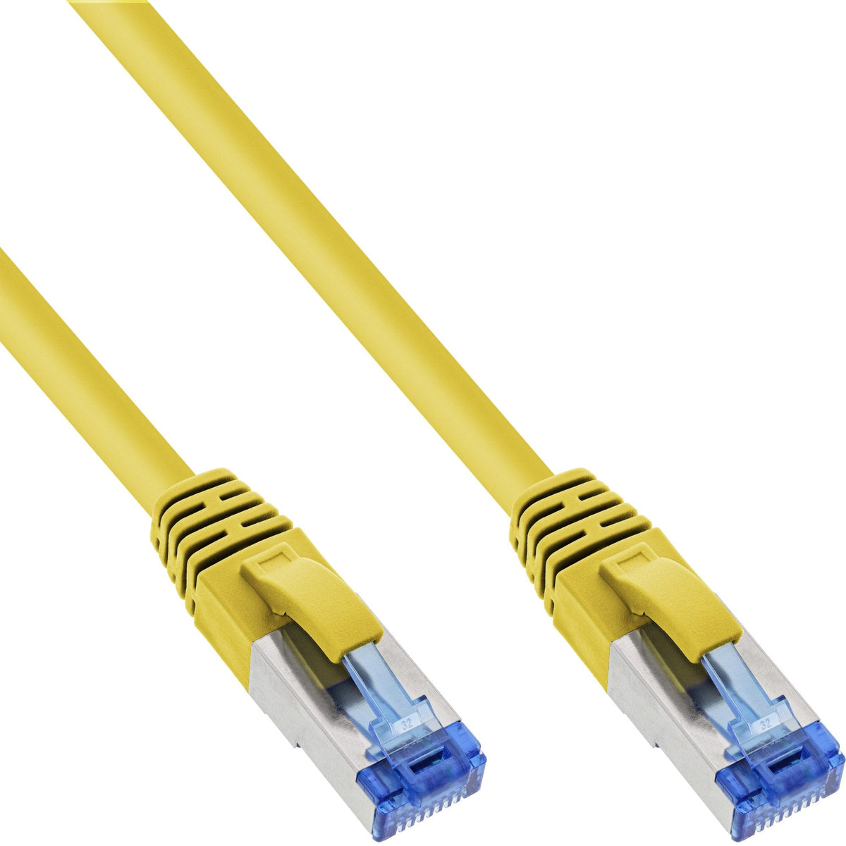 Cable De Red Inline S/Ftp Pimf Cat.6a Libre De Halógenos 500mhz Amarillo 1.5m