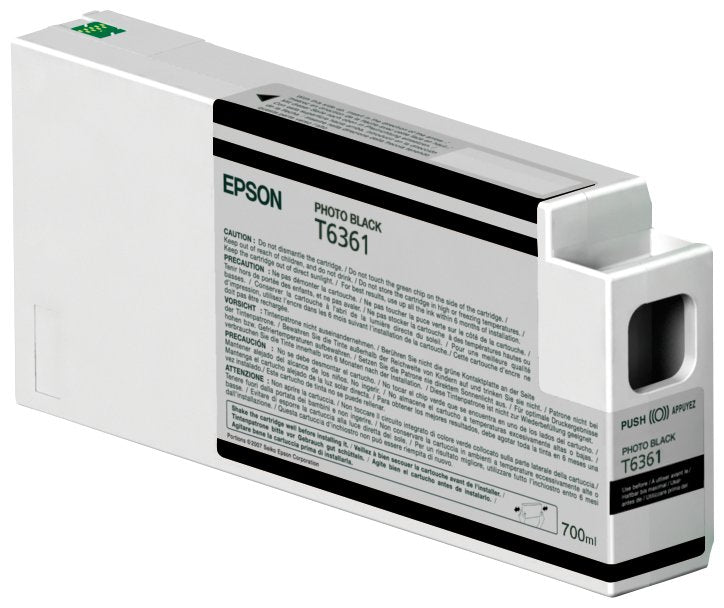EAN 0010343870819 - Epson Singlepack Photo Black T636100 UltraChrome HDR 700 ml cartucho de tinta 1 pieza(s) Original Foto ne imagen 1