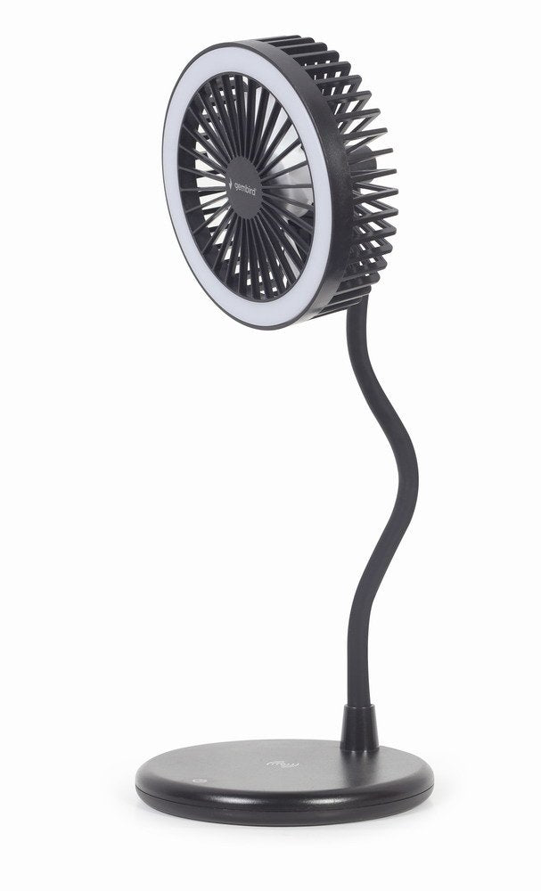 Ventilador De Sobremesa Con Lampara Y Cargador Inalambrico Ta-Wpc10-Ledfan-01