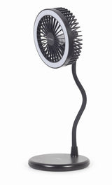 Ventilador De Sobremesa Con Lampara Y Cargador Inalambrico Ta-Wpc10-Ledfan-01