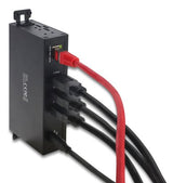 Delock 3 Port Usb 5 Gbps Hub + Rj45 Gigabit Lan Poe++ Port Con Usb Tipo-C? Host-