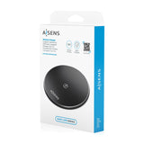 EAN 8435739903452 - AISENS ASCH-15W1WC058-BK cargador de dispositivo móvil Smartphone Cargador inalámbrico Interior imagen 7