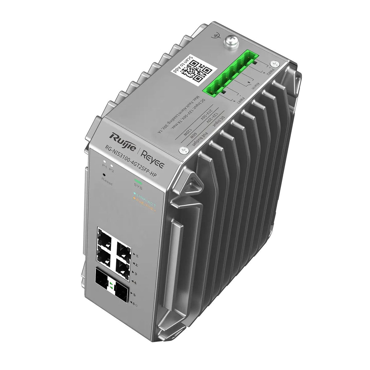 Switch Industrial Gestionable Ruijie Reyee Poe Capa 2 Rg-Nis3100-8gt4sfp-Hp