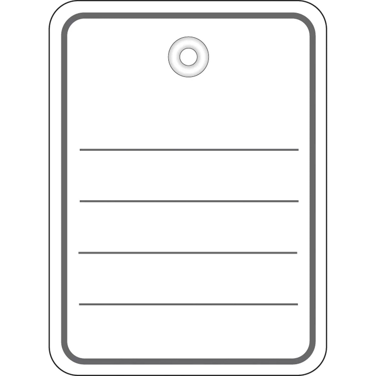 Colgante Herma 48x65 Mm Con Ojal De Plámico Hilo 1000 Piezas.