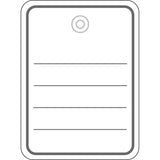 Colgante Herma 48x65 Mm Con Ojal De Plámico Hilo 1000 Piezas.